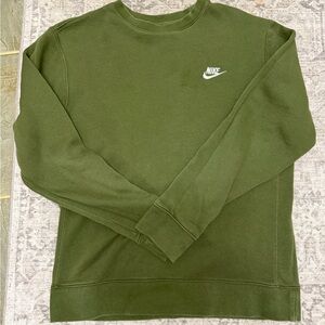 Nike Men's Olive Crewneck Sweater